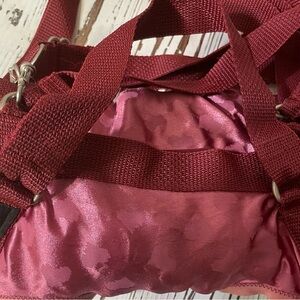 Burgundy with Pink Hearts Puppy Purse and Harness
X-Large